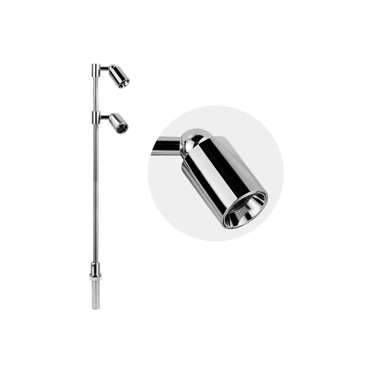 VeroLED Asta Cromo 2W — proiettore a stelo