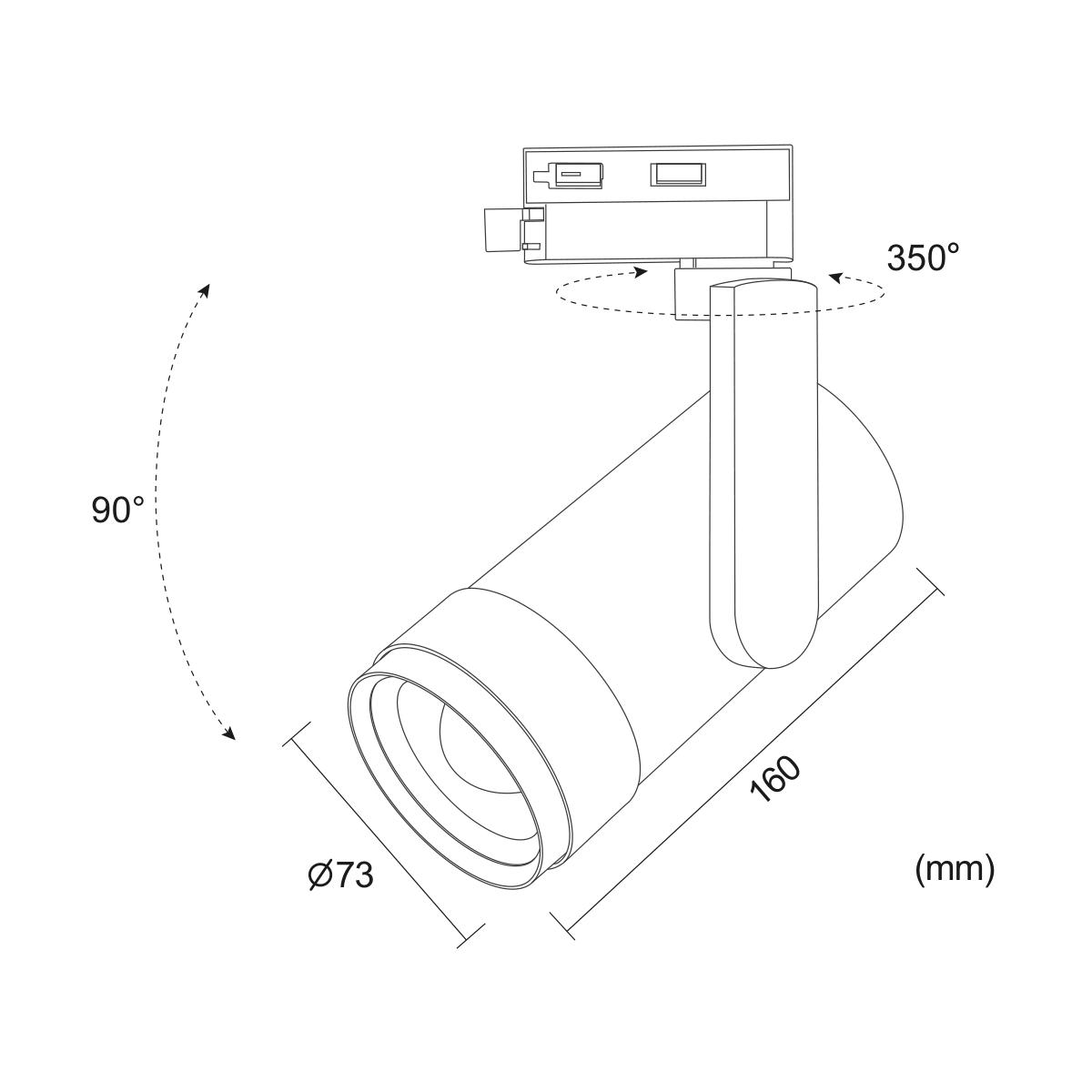 Fuoco Zoom 20 — disegno quotato in millimetri