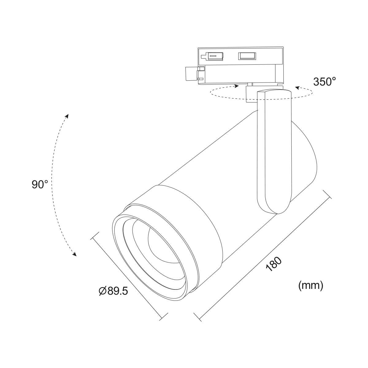 Fuoco Zoom 30 — disegno quotato in millimetri