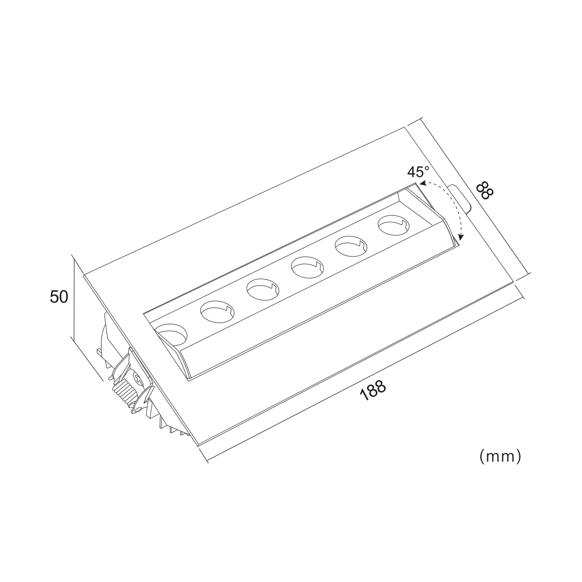 Lama 175 — disegno quotato in millimetri