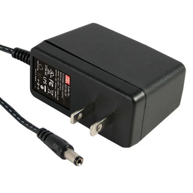 Mean Well GS15U-1P1J — AC/DC WALL MOUNT ADAPTER 5V 12W