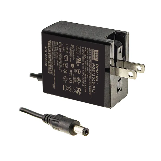 Mean Well NGE18U12-P1J — +12V1.5A;20AWG/150CM