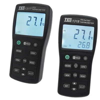TES-1317 / TES-1318 — Termometro per RTD al platino