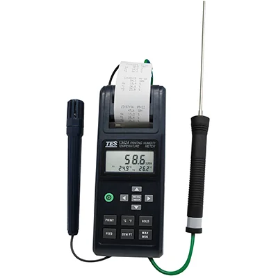 TES-1362A — Termo-igrometro con stampante