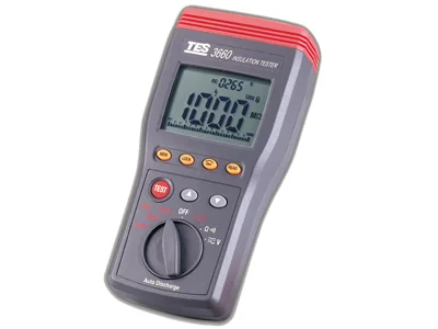 TES-3660 — Misuratore di isolamento a selezione automatica del campo