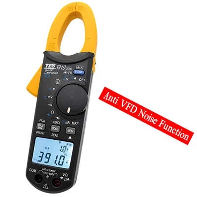 TES-3910 — Pinza amperometrica TRMS (DC/AC 1000A)